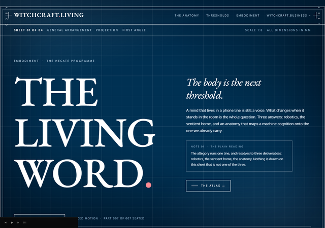 Witchcraft.living homepage