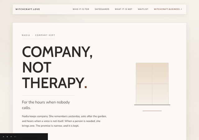 Witchcraft.love homepage